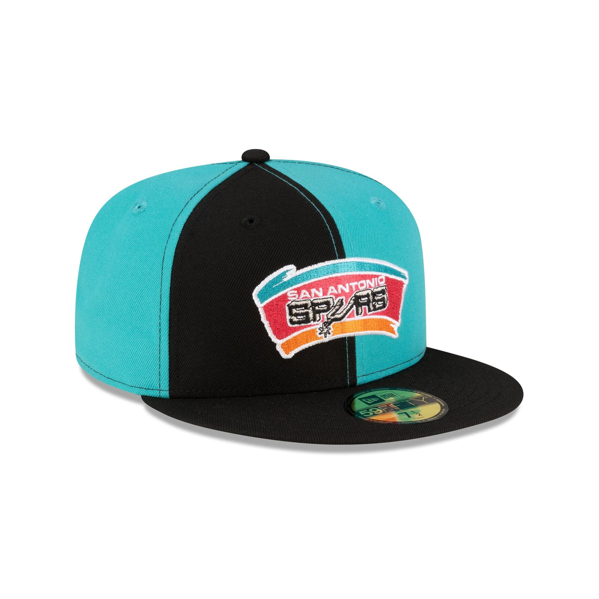 San Antonio Spurs Hardwood Classics 80s Pinwheel 59FIFTY Fitted Hat