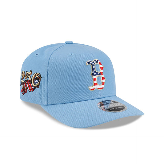 Boston Red Sox Red. White & Blue 9SEVENTY Stretch-Snap Hat
