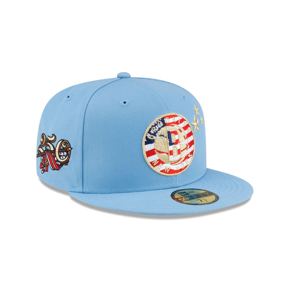Brooklyn Nets Red. White & Blue 59FIFTY Fitted Hat