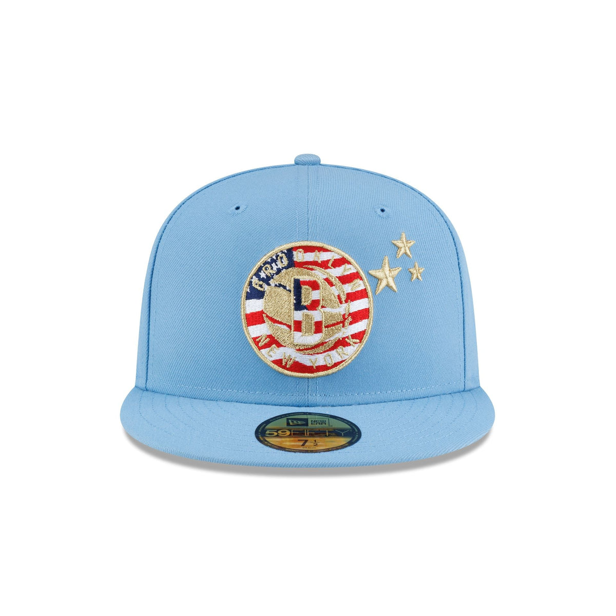 Brooklyn Nets Red. White & Blue 59FIFTY Fitted Hat