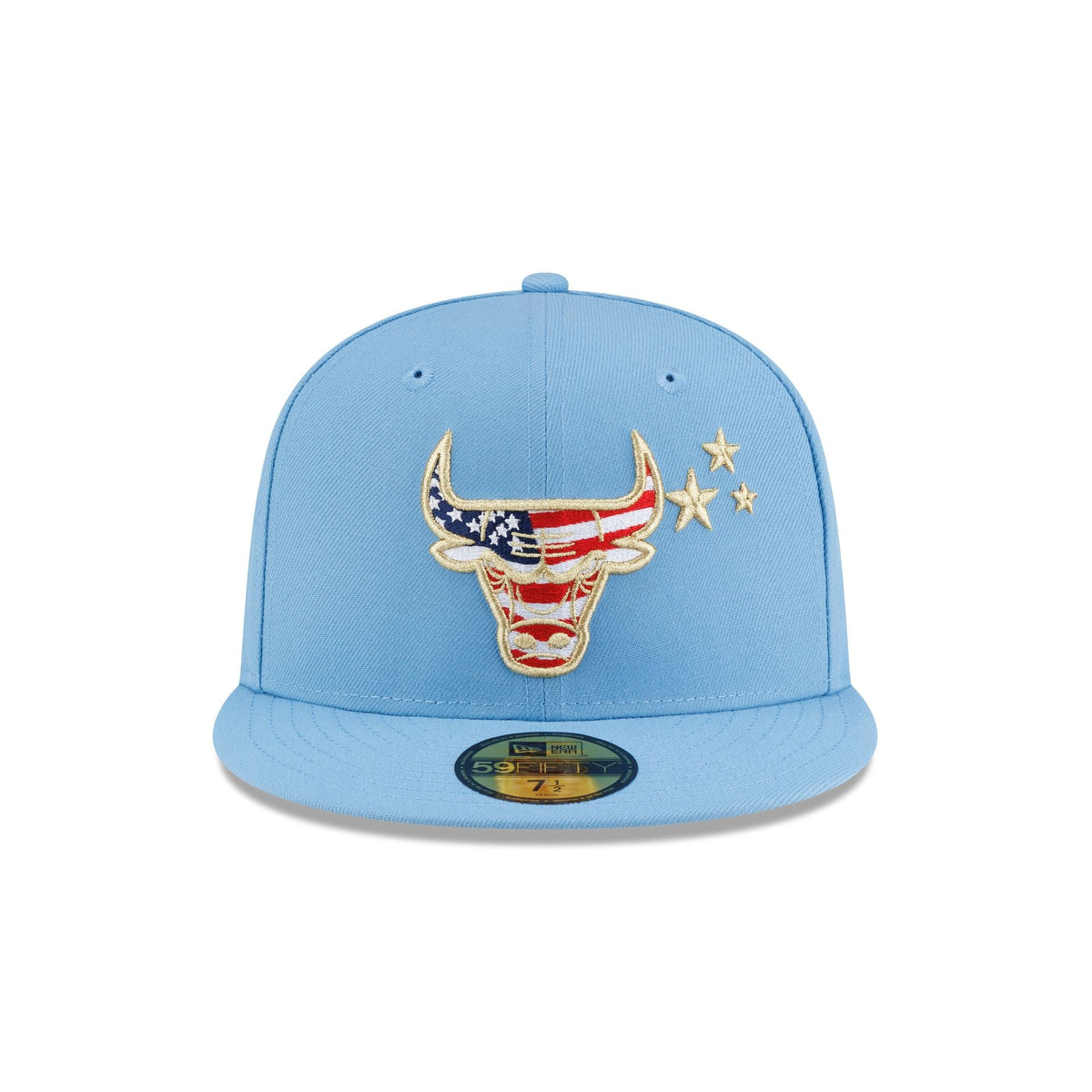 Chicago Bulls Red. White & Blue 59FIFTY Fitted Hat
