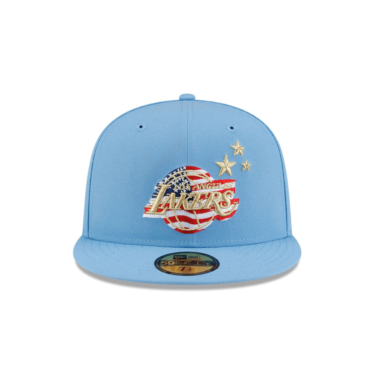 Los Angeles Lakers Red. White & Blue 59FIFTY Fitted Hat