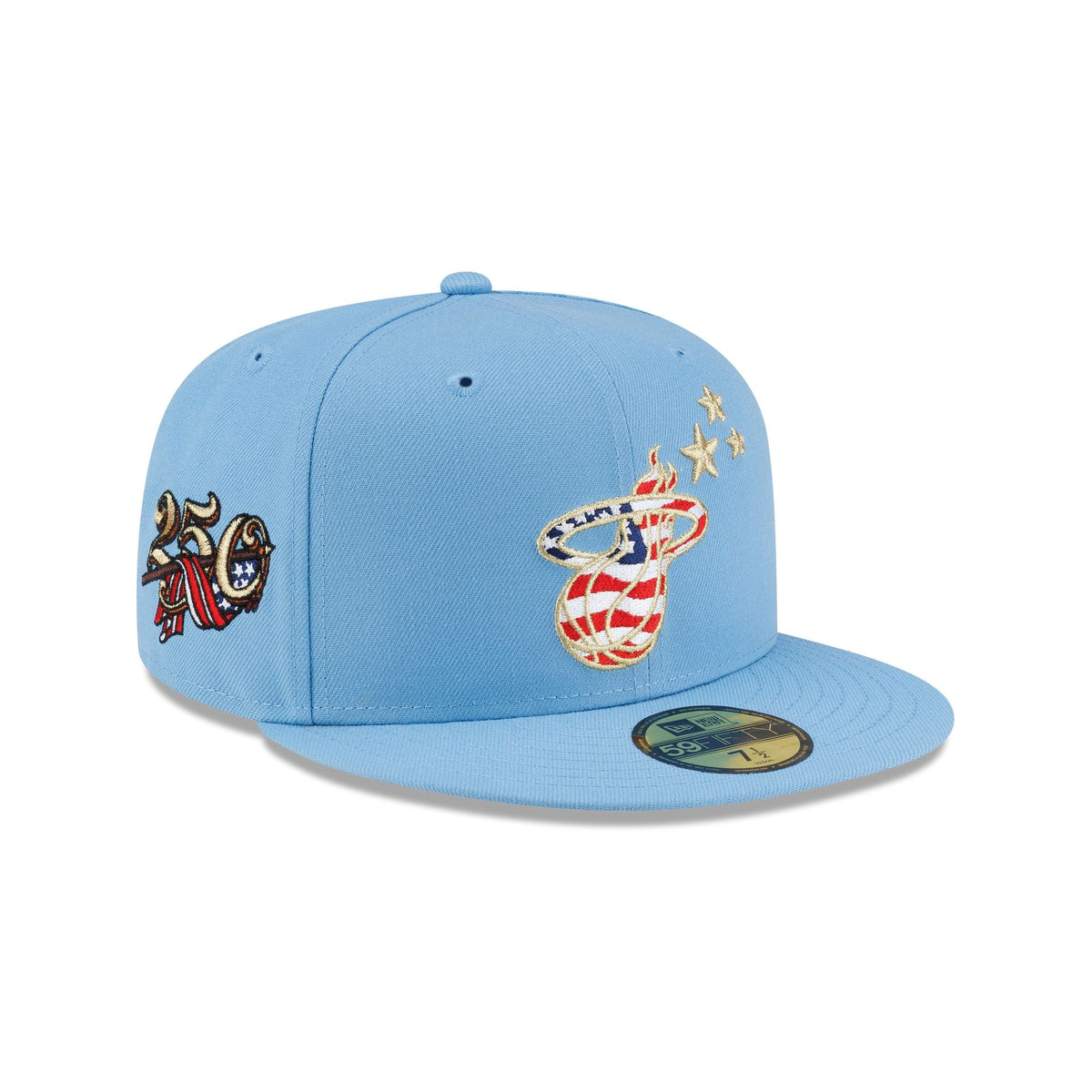 Miami Heat Red. White & Blue 59FIFTY Fitted Hat