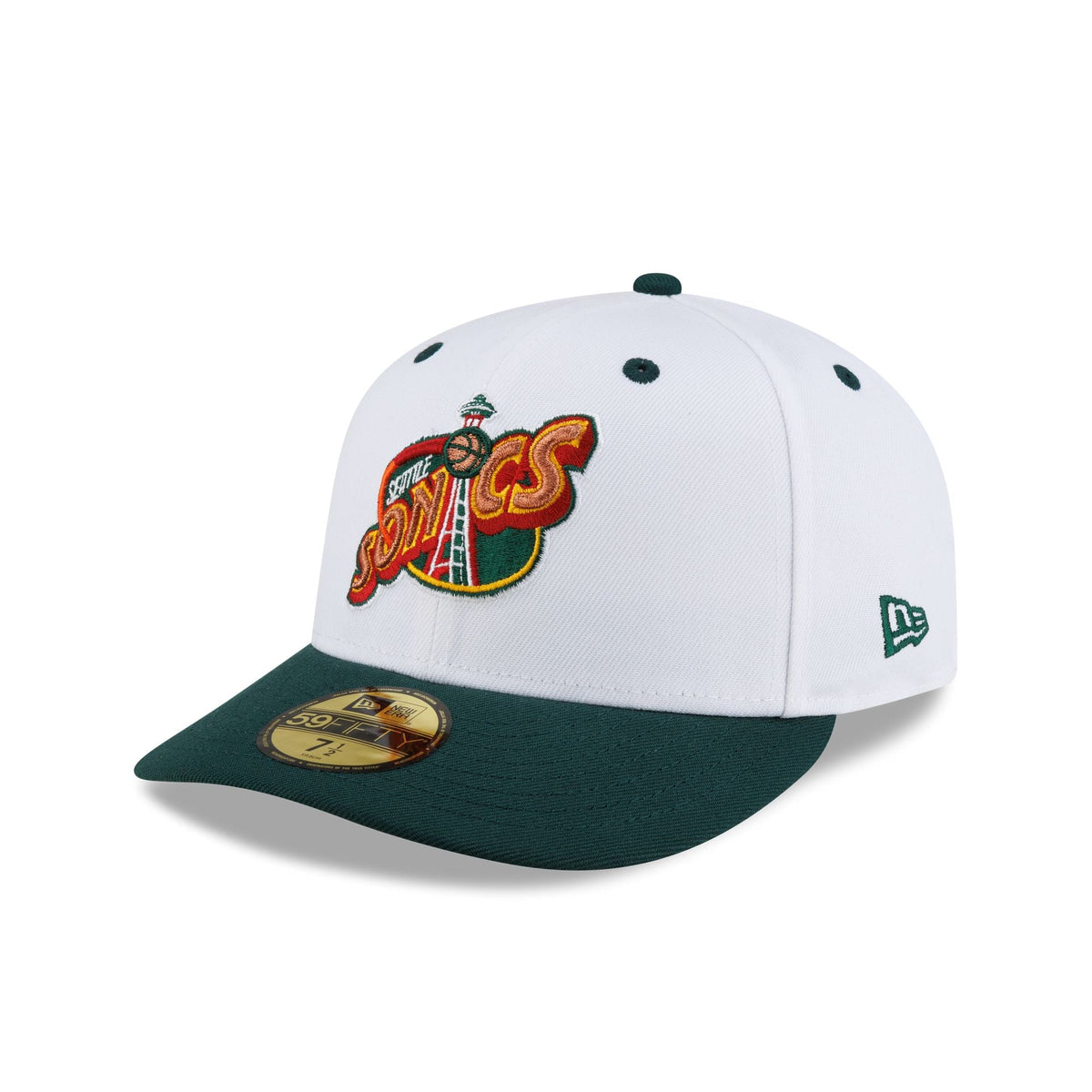 Seattle Supersonics Hardwood Classics 90s White 59FIFTY Fitted Hat