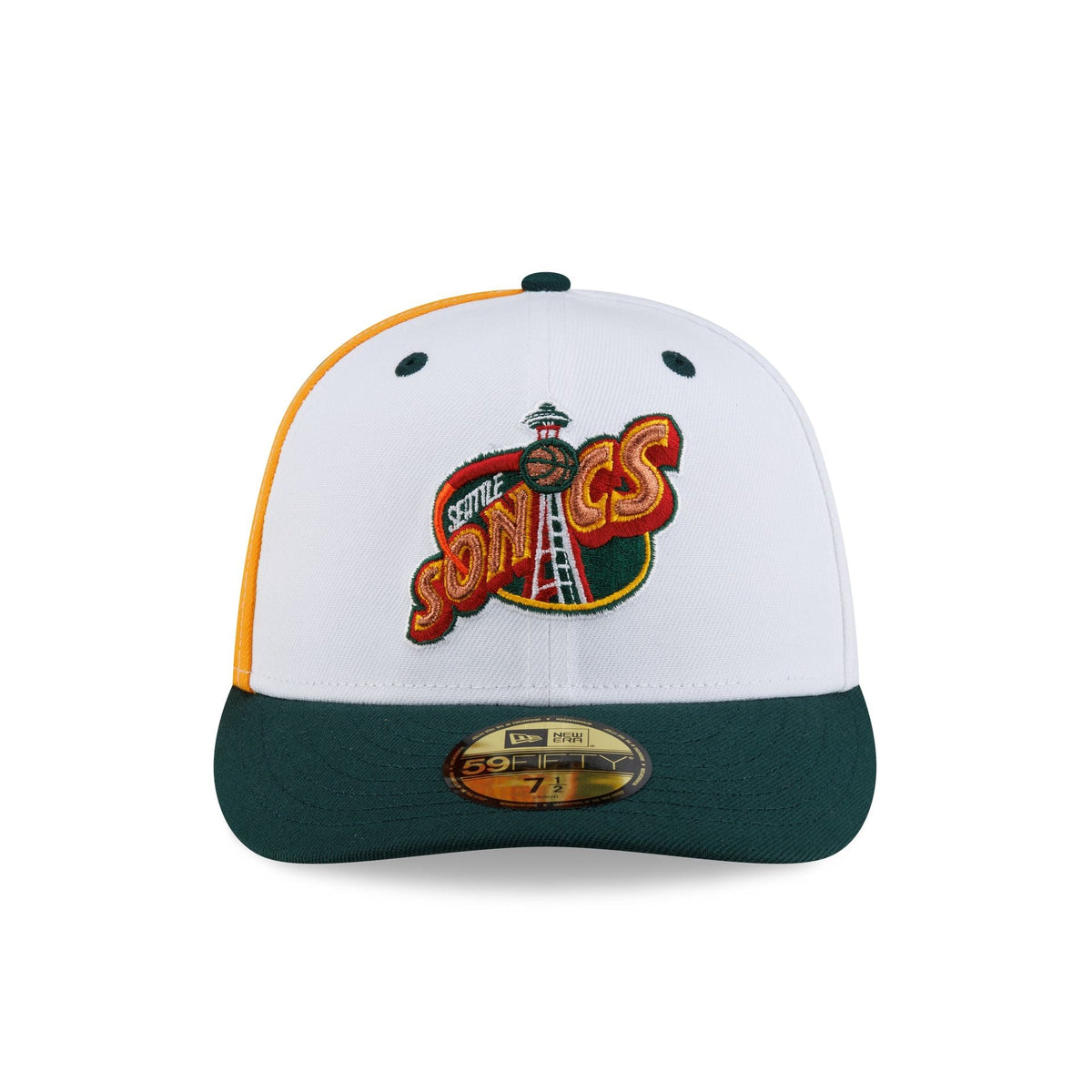 Seattle Supersonics Hardwood Classics 90s White 59FIFTY Fitted Hat