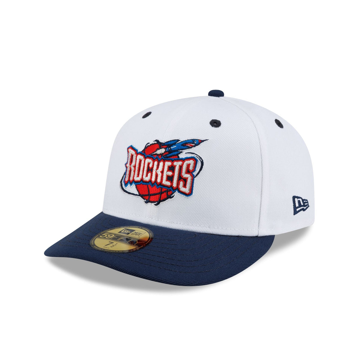 Houston Rockets Hardwood Classics 90s White 59FIFTY Fitted Hat