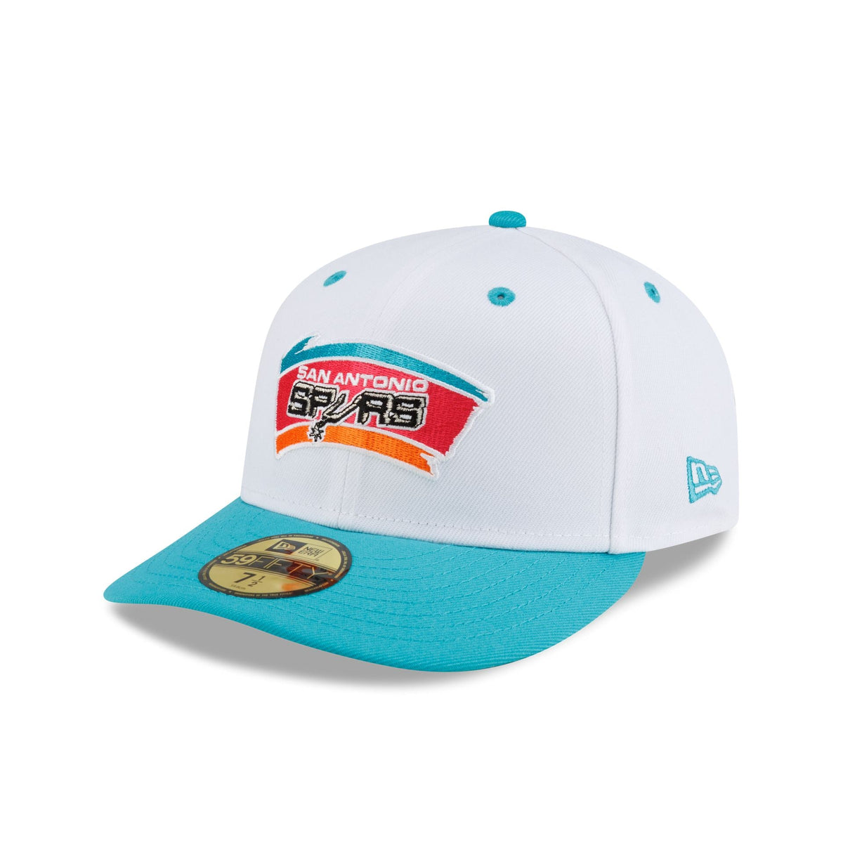 San Antonio Spurs Hardwood Classics 90s White 59FIFTY Fitted Hat