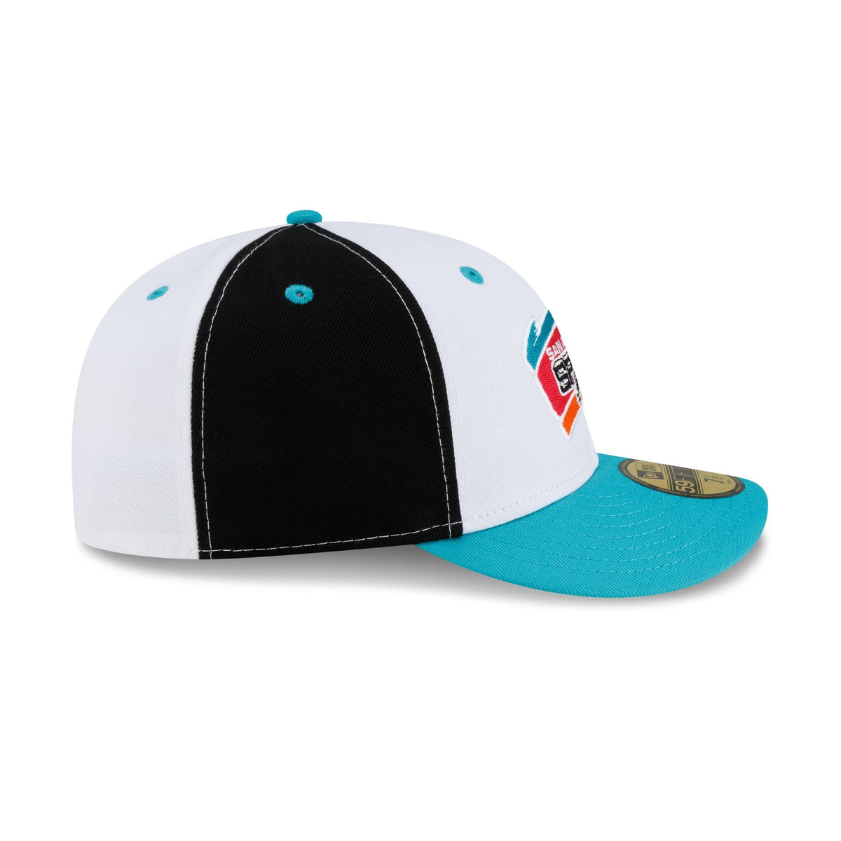 San Antonio Spurs Hardwood Classics 90s White 59FIFTY Fitted Hat