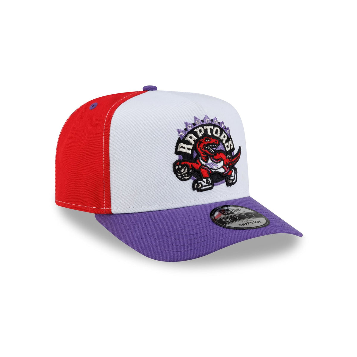 Toronto Raptors Hardwood Classics 90s Panel 9FIFTY A-Frame Snapback Hat