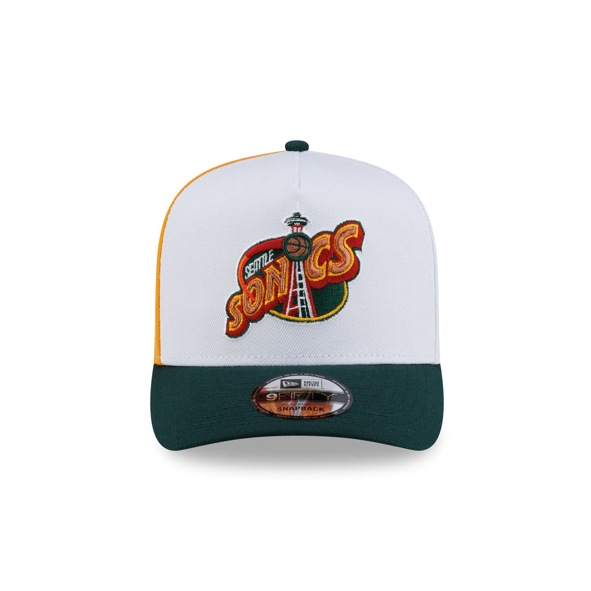 Seattle Supersonics Hardwood Classics 90s Panel 9FIFTY A-Frame Snapback Hat