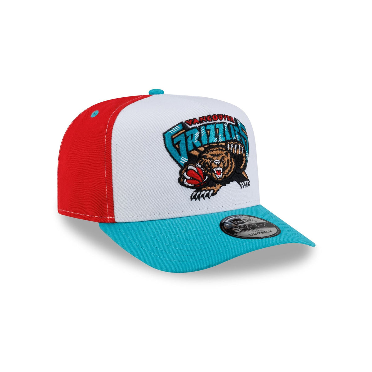 Vancouver Grizzlies Hardwood Classics 90s Panel 9FIFTY A-Frame Snapback Hat