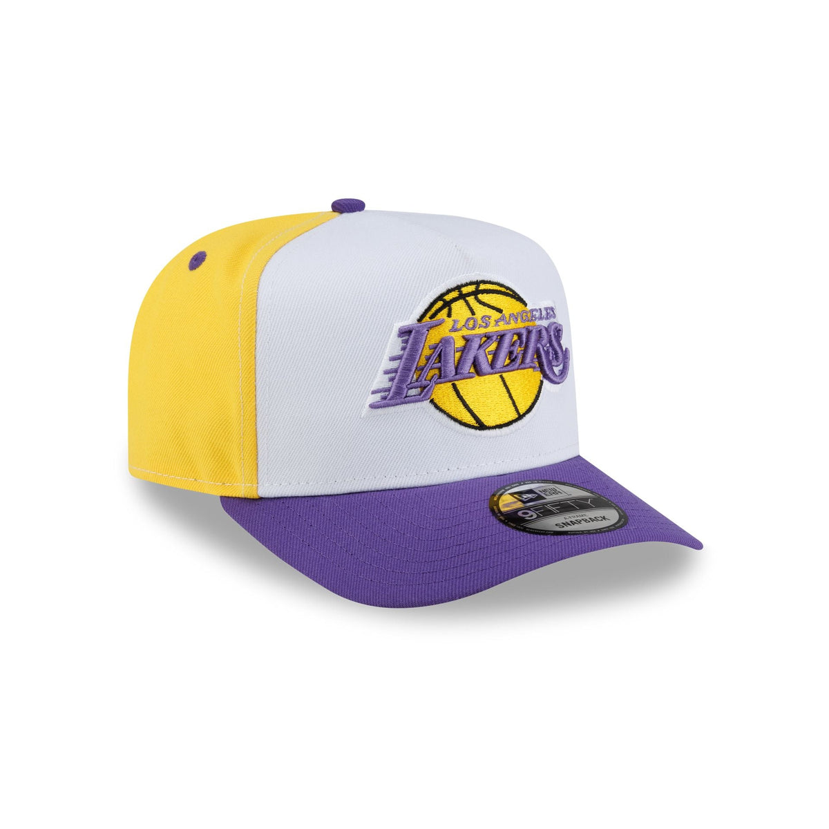 Los Angeles Lakers Hardwood Classics 90s Panel 9FIFTY A-Frame Snapback Hat