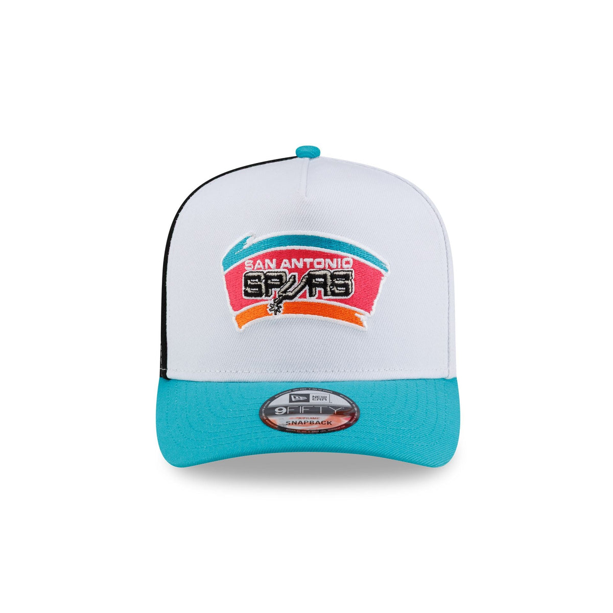 San Antonio Spurs Hardwood Classics 90s Panel 9FIFTY A-Frame Snapback Hat