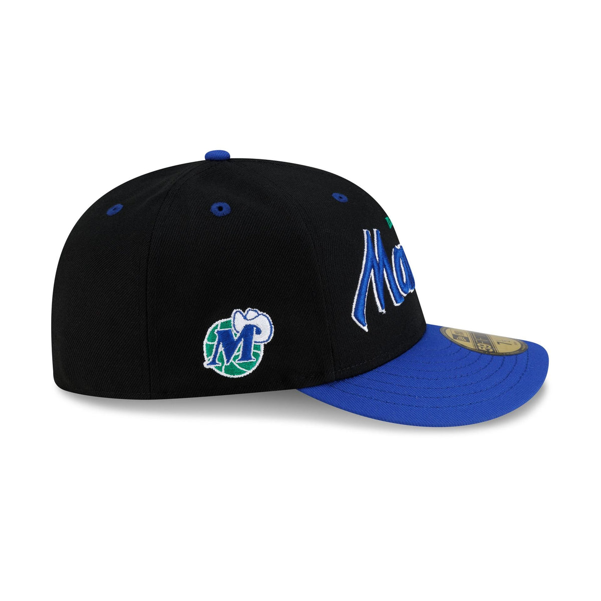 Dallas Mavericks Hardwood Classics 90s Script 59FIFTY Fitted Hat