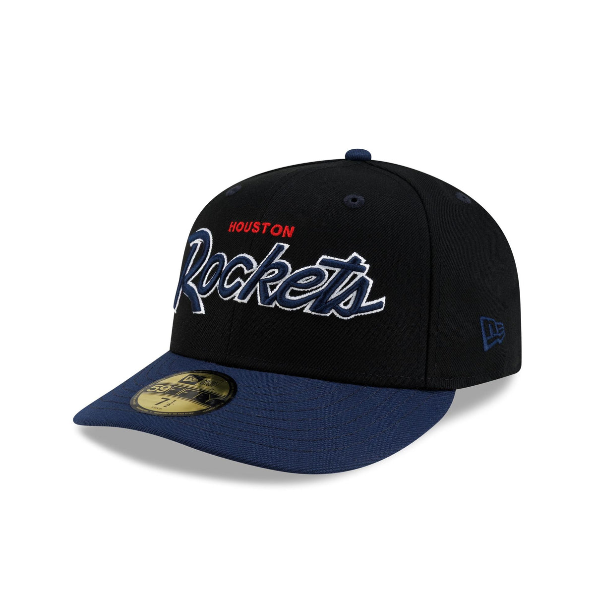 Houston Rockets Hardwood Classics 90s Script 59FIFTY Fitted Hat