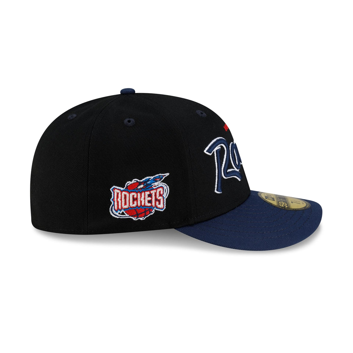 Houston Rockets Hardwood Classics 90s Script 59FIFTY Fitted Hat