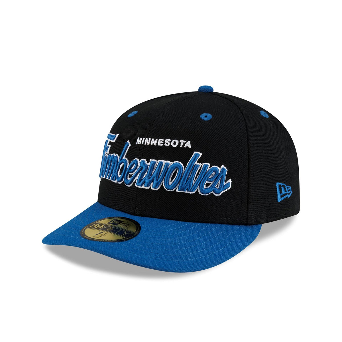 Minnesota Timberwolves Hardwood Classics 90s Script 59FIFTY Fitted Hat