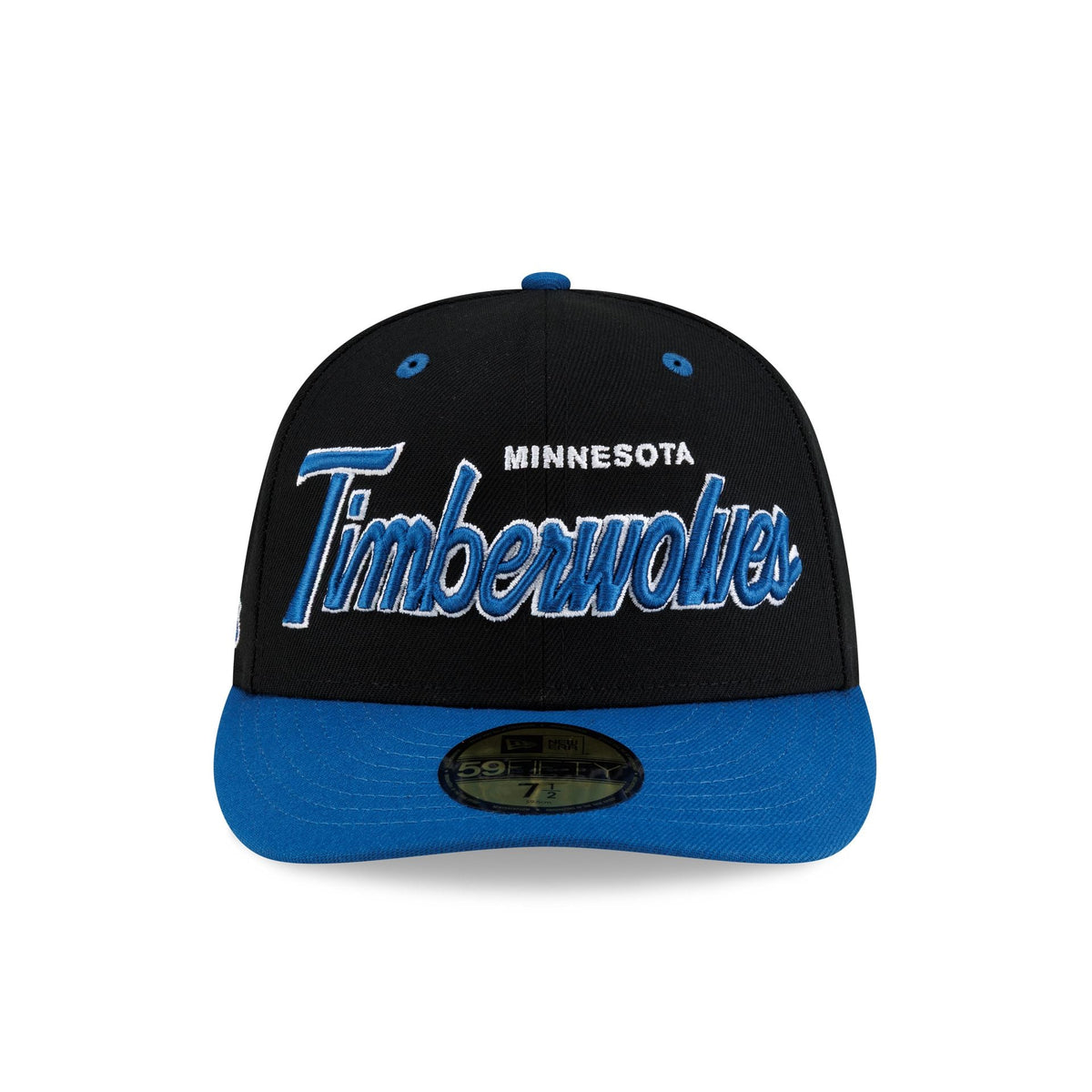 Minnesota Timberwolves Hardwood Classics 90s Script 59FIFTY Fitted Hat