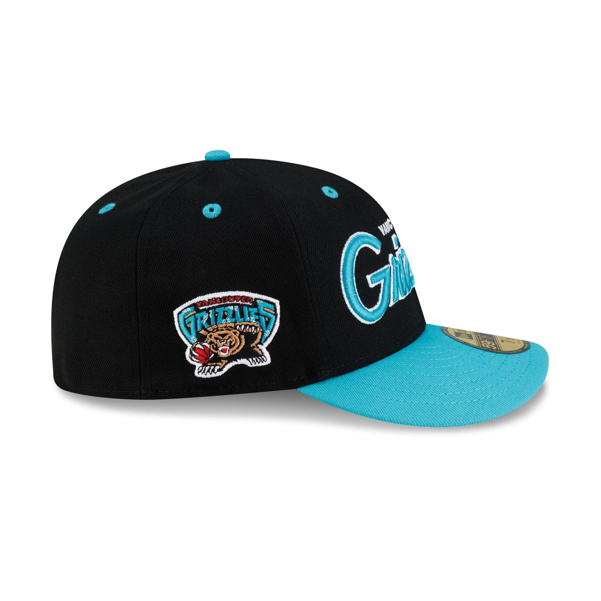 Vancouver Grizzlies Hardwood Classics 90s Script 59FIFTY Fitted Hat