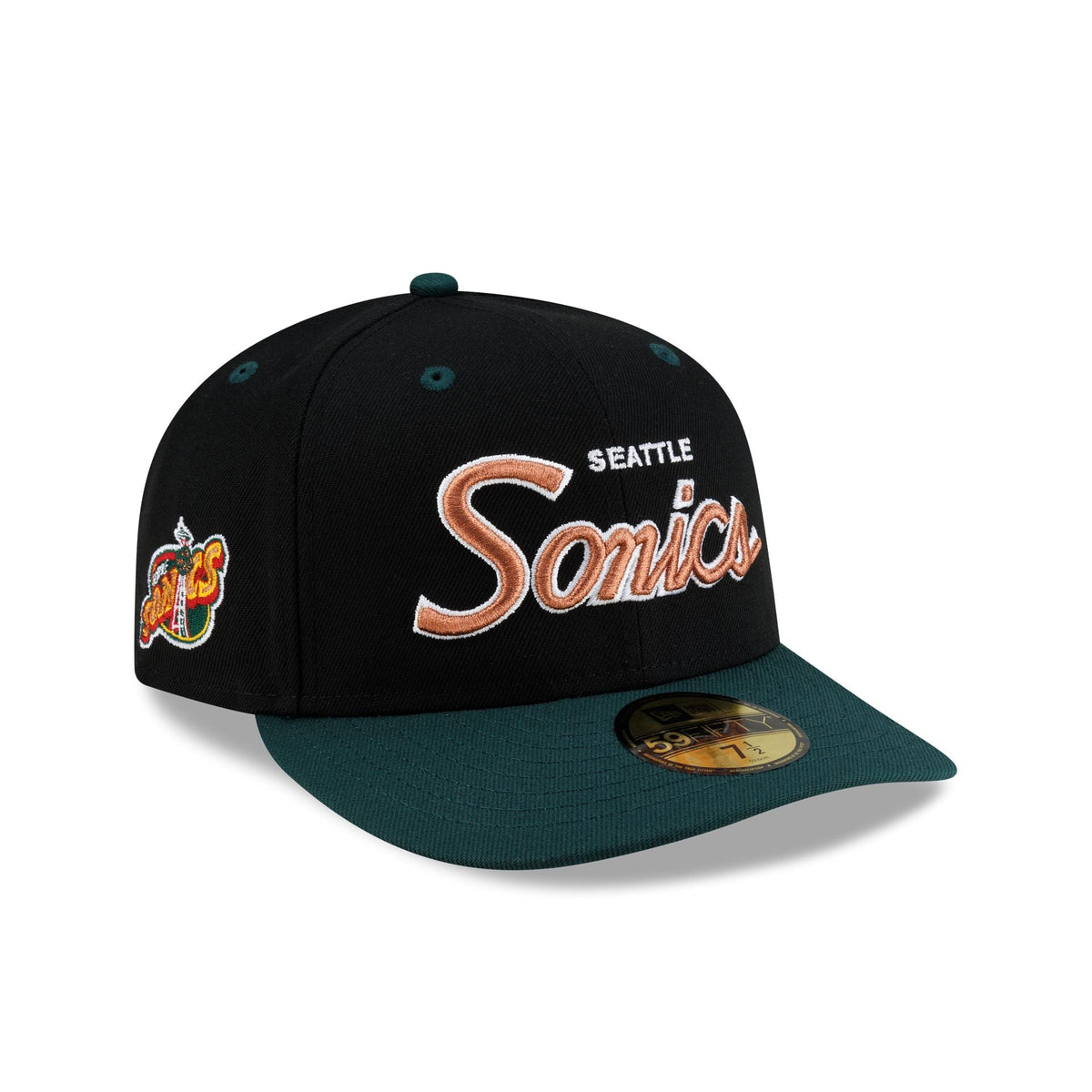 Seattle Supersonics Hardwood Classics 90s Script 59FIFTY Fitted Hat