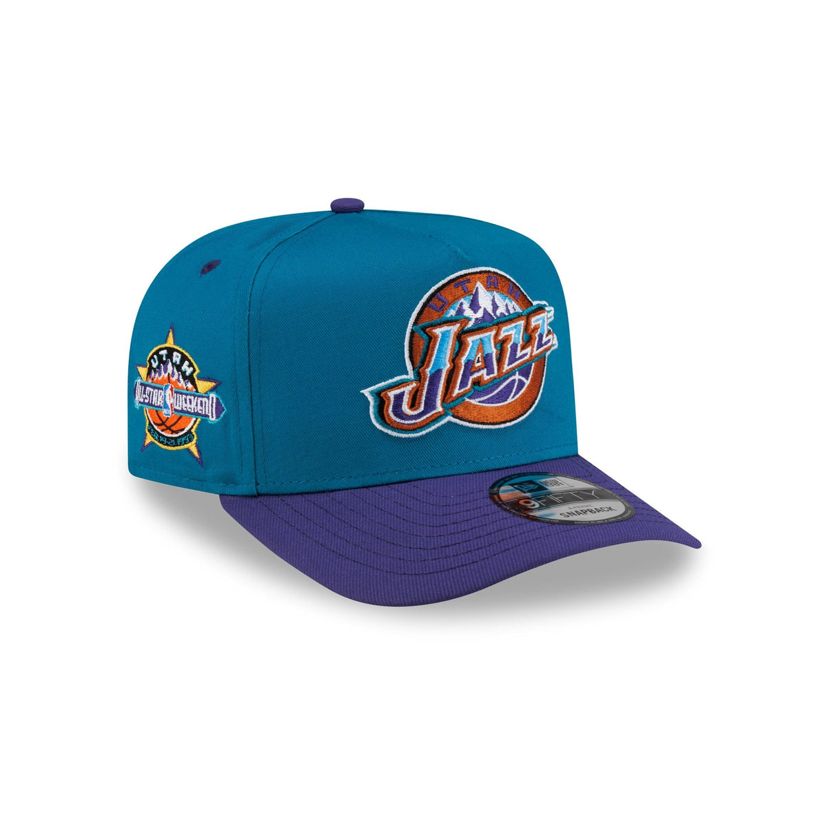 Utah Jazz Hardwood Classics 90s All-Star Weekend 9FIFTY A-Frame Snapback Hat