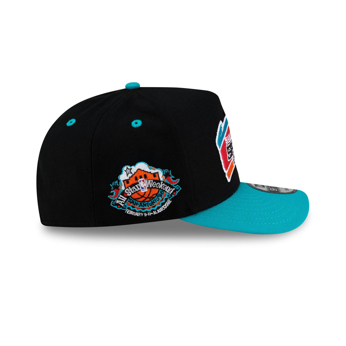San Antonio Spurs Hardwood Classics 90s All-Star Weekend 9FIFTY A-Frame Snapback Hat
