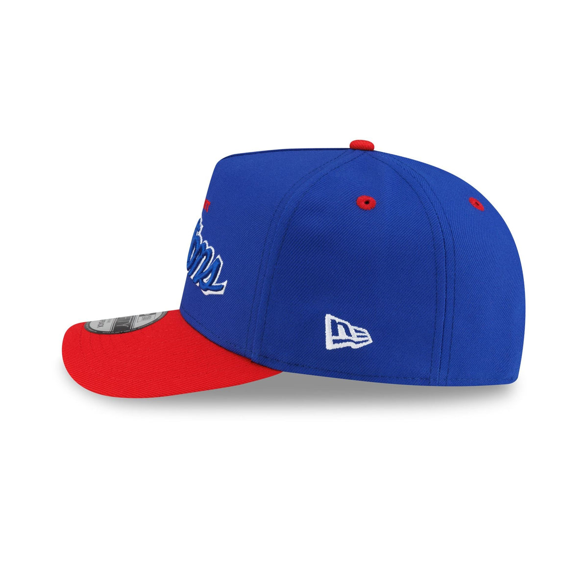 Detroit Pistons Hardwood Classics 90s Script 9FIFTY A-Frame Snapback Hat