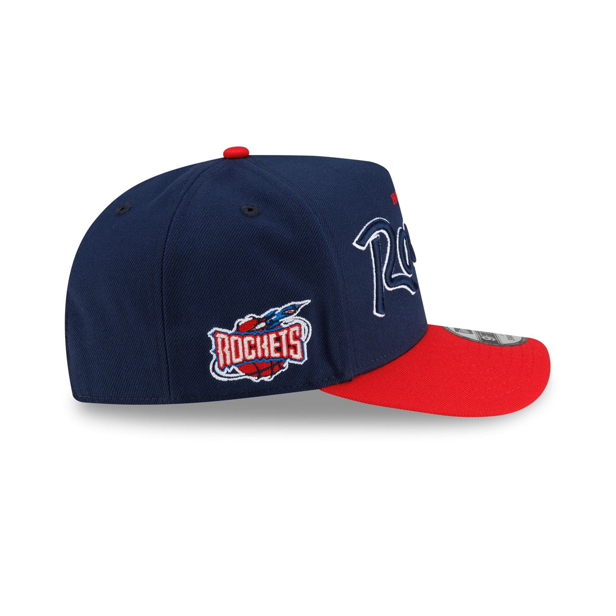 Houston Rockets Hardwood Classics 90s Script 9FIFTY A-Frame Snapback Hat