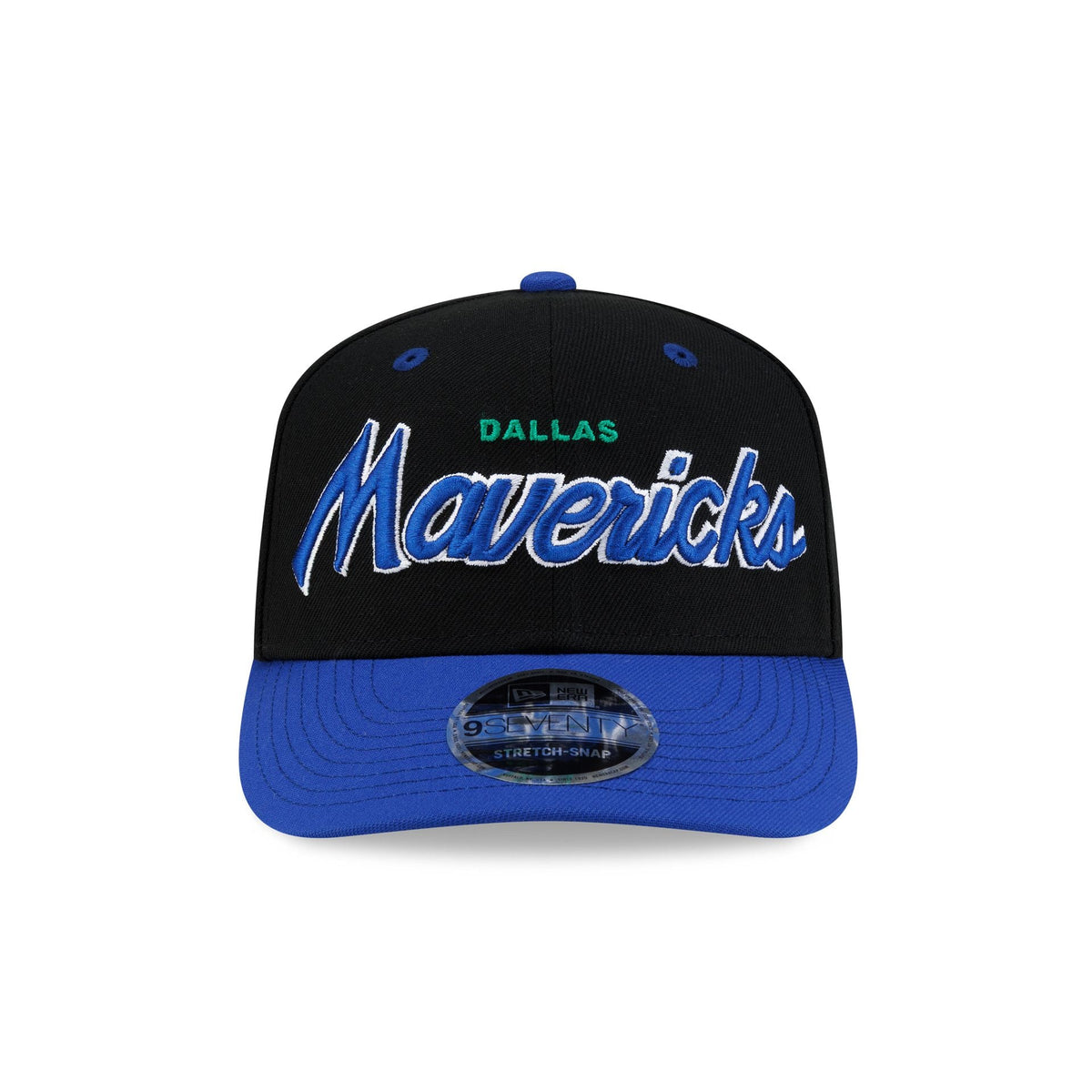 Dallas Mavericks Hardwood Classics 90s Script 9SEVENTY Stretch-Snap Hat