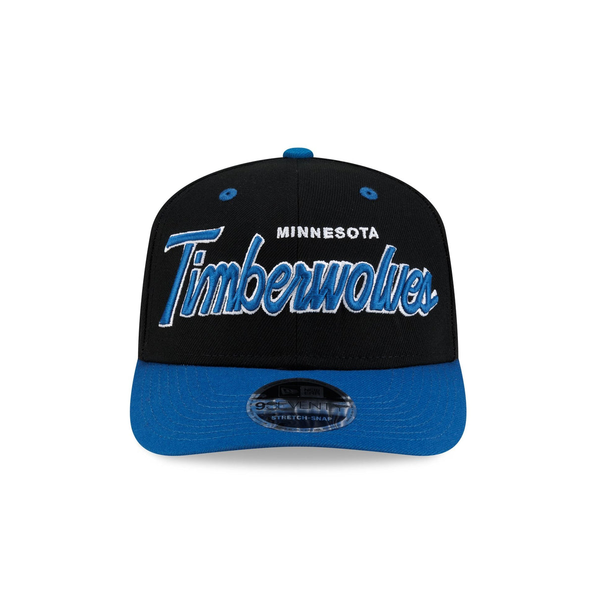 Minnesota Timberwolves Hardwood Classics 90s Script 9SEVENTY Stretch-Snap Hat