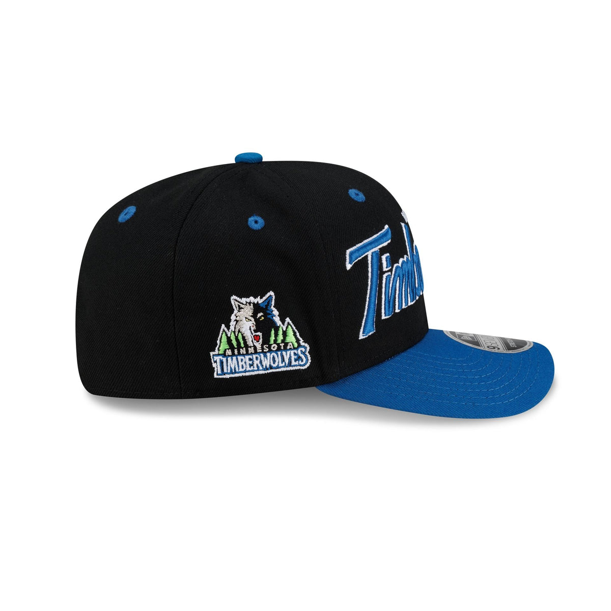 Minnesota Timberwolves Hardwood Classics 90s Script 9SEVENTY Stretch-Snap Hat