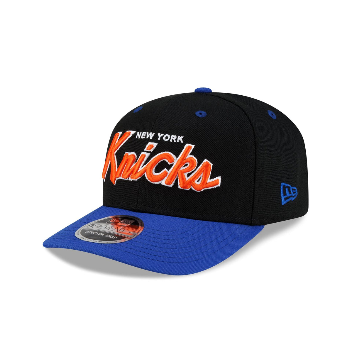 New York Knicks Hardwood Classics 90s Script 9SEVENTY Stretch-Snap Hat