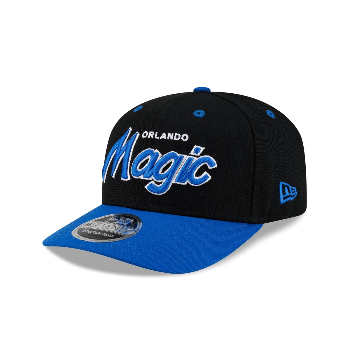 Orlando Magic Hardwood Classics 90s Script 9SEVENTY Stretch-Snap Hat