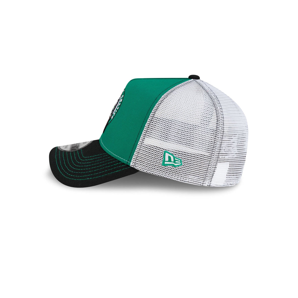 Boston Celtics Hardwood Classics 2000s Contrast Stitch 9FORTY A-Frame Trucker Hat