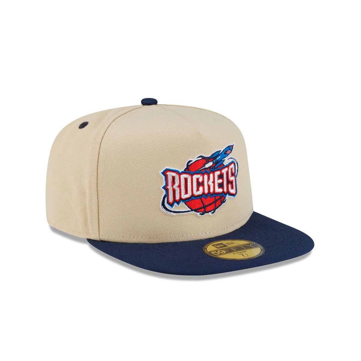 Houston Rockets Hardwood Classics 2000s Gold 59FIFTY A-Frame Fitted Hat