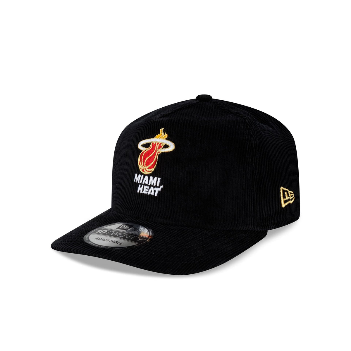 Miami Heat 2006 Finals Black & Gold Corduroy 19TWENTY Adjustable Hat