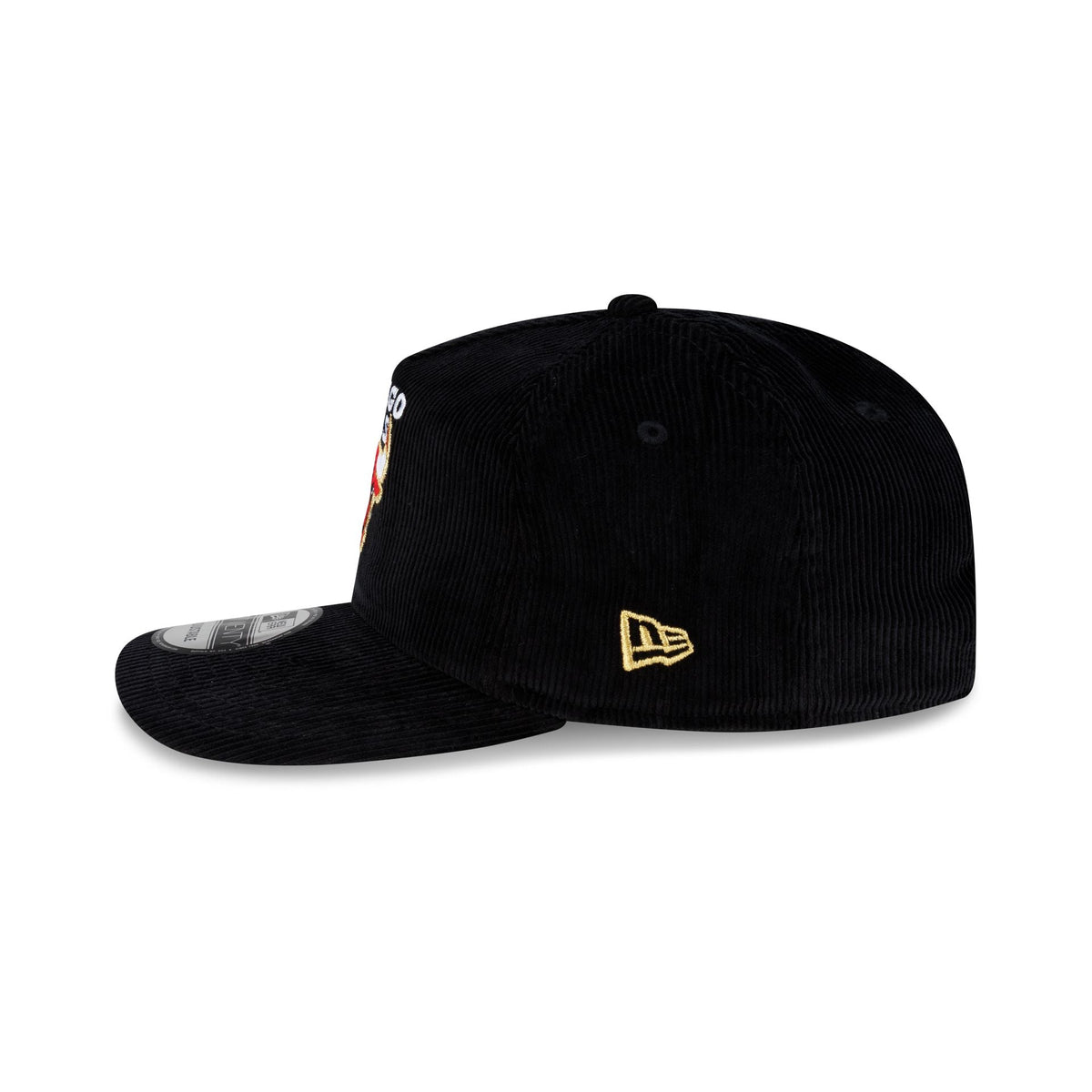Chicago Bulls 1998 Finals Black & Gold Corduroy 19TWENTY Adjustable Hat