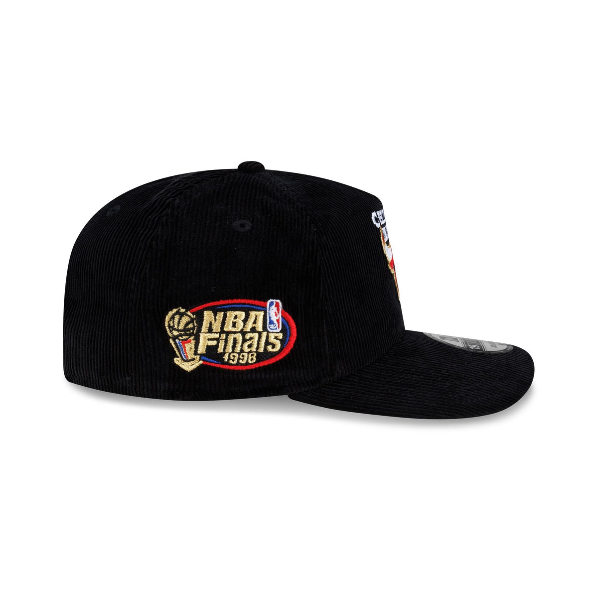 Chicago Bulls 1998 Finals Black & Gold Corduroy 19TWENTY Adjustable Hat