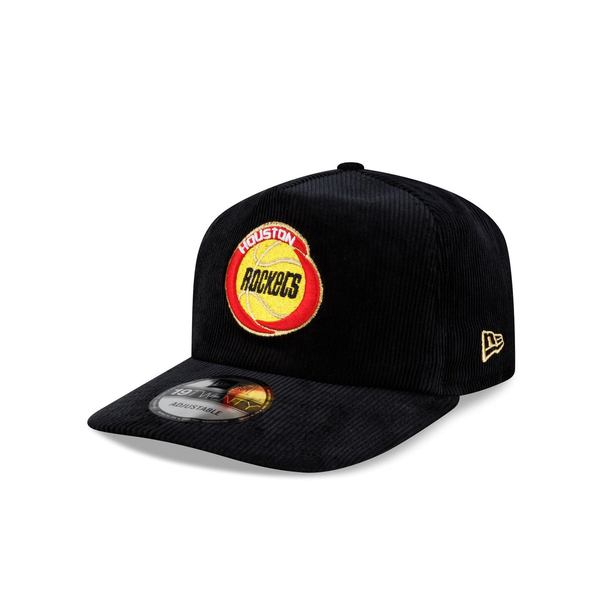 Houston Rockets 1995 Finals Black & Gold Corduroy 19TWENTY Adjustable Hat