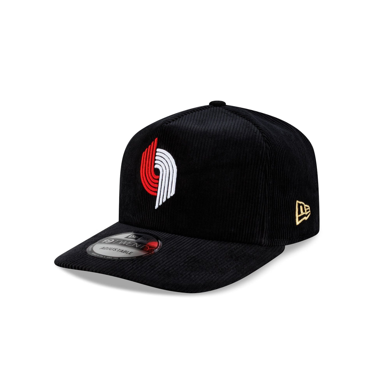Portland Trail Blazers 1990 Finals Black & Gold Corduroy 19TWENTY Adjustable Hat