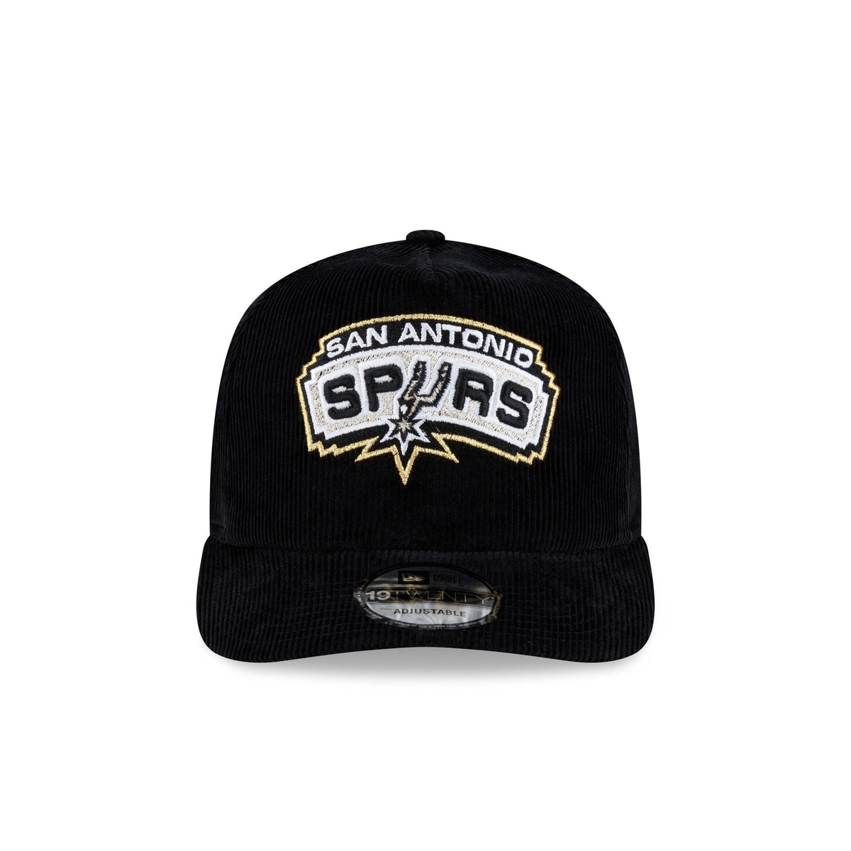 San Antonio Spurs 2003 Finals Black & Gold Corduroy 19TWENTY Adjustable Hat