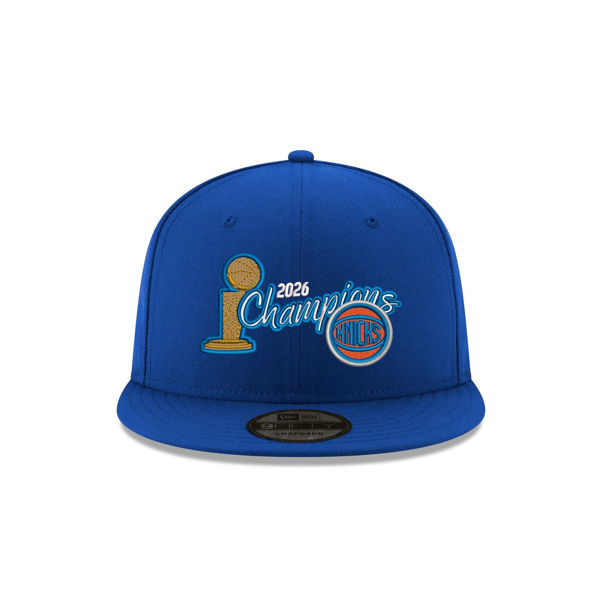 New York Knicks 2026 Champions Script 9FIFTY Snapback Hat