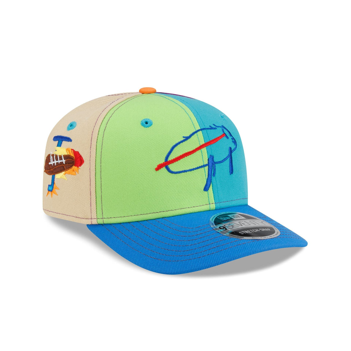 Buffalo Bills Billustration by Jack 9SEVENTY Stretch-Snap Hat