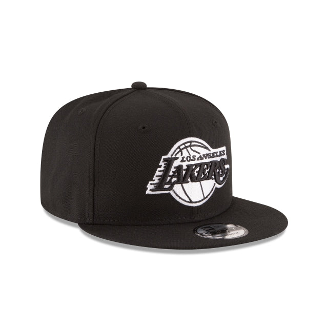 Los Angeles Lakers Basic Black 9FIFTY Snapback Hat