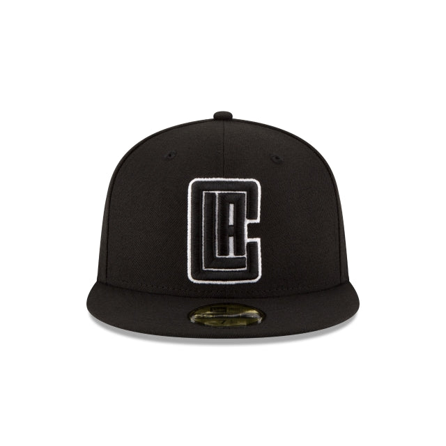 Los Angeles Clippers Black & White 59FIFTY Fitted Hat