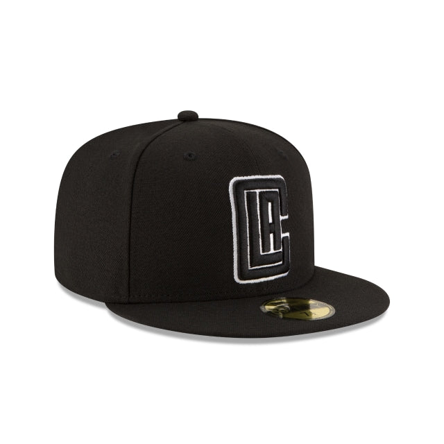 Los Angeles Clippers Black & White 59FIFTY Fitted Hat