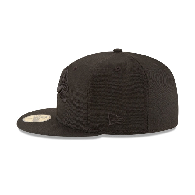 Detroit Lions Black On Black 59FIFTY Fitted Hat